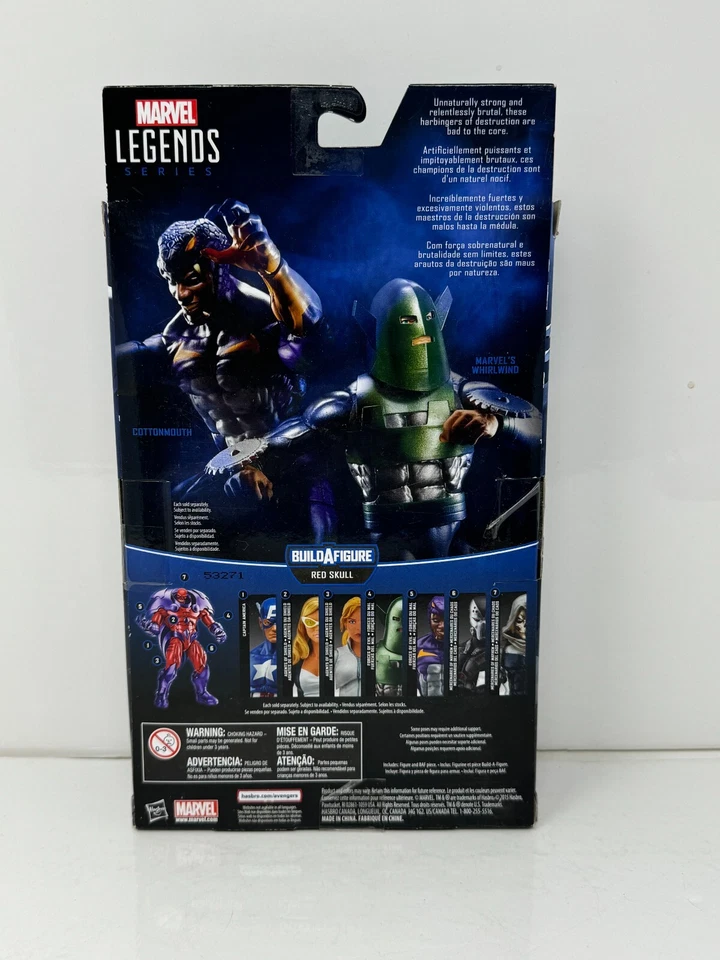 Figura de acción Marvel Legends Capitán América Fuerzas del Mal BAF Calavera Roja Hasbro Foto 3 de 4