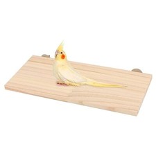 Bird Perch Stand Wooden Platform for Cockatiels Conures Rats Gerbils Chinchil...