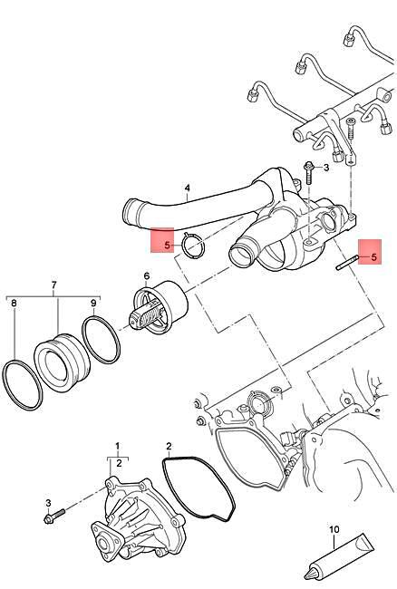 Genuine PORSCHE Cayenne Macan Panamera Porsche 95B 92A 970 Seal 