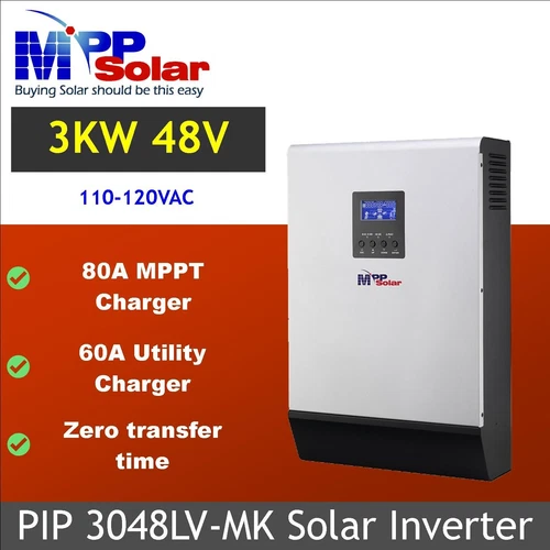 3000w 110v 48v MPP Solar Inverter zero transfer 80A MPPT Tariff included
