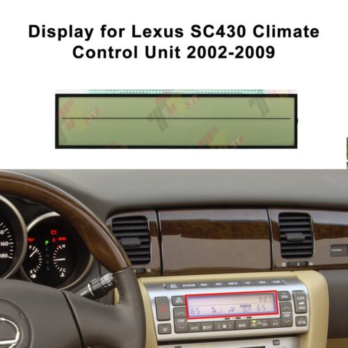 Display for Lexus SC430 Climate Control Unit 55900-24260 146430-9136 - Picture 6 of 9