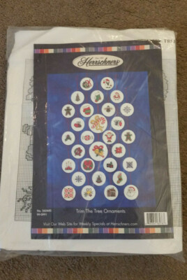 Herrschners Trim The Tree Ornaments Counted Cross Stitch Kit 560440 Christmas