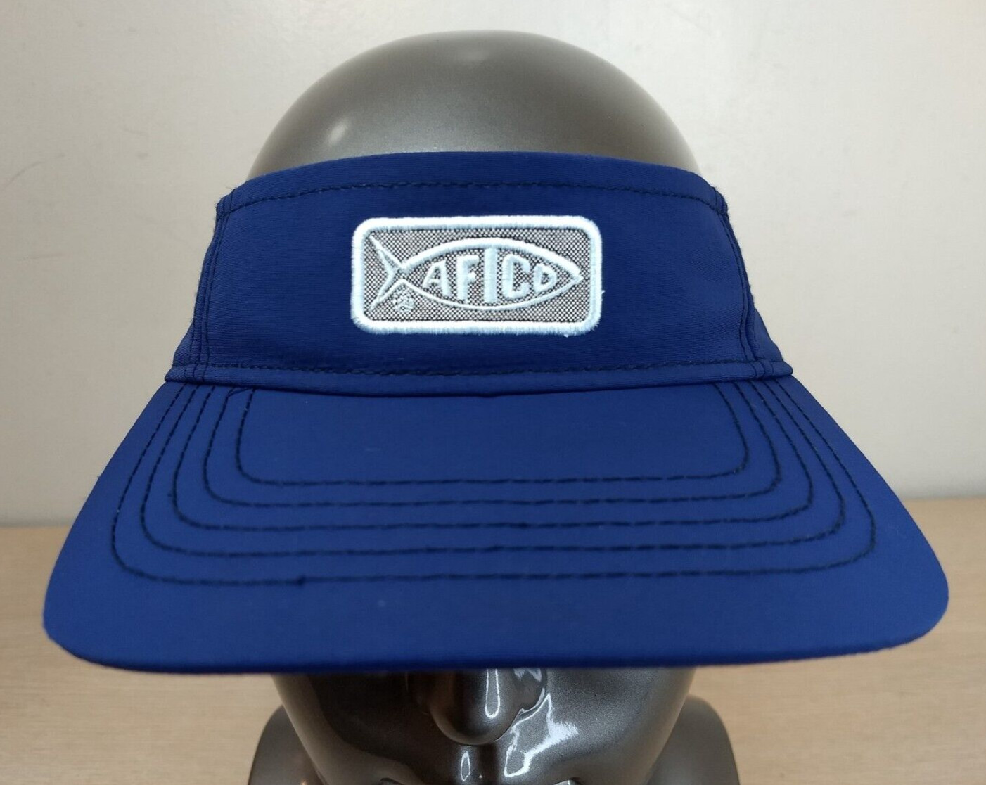 AFICO ADJUSTABLE STRAPBACK SUN VISOR/CAP, BLUE, O… - image 1