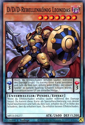 Yu Gi Oh! D/D/D-Rebellenkönig Leonidas Mp23-DE277 Common