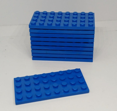 Lego: Set 10x Platte 4 x 8 - Ref. 3035 blau - Set 70839 31011 7823 76129 10177