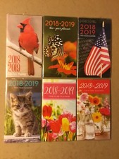 2 year 2018-19 Monthly Planner Calendar Organizer Pocket/Purse Size6 1/2"x3 3/4"