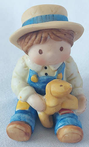 Vintage HOLLY HOBBIE Holly Stoffpuppe Porzellan Figuren What is A Boy / Girl (2) - Bild 5 von 19