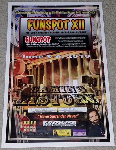 Funspot XII Poster Video Gaming History Classic Arcade Championship 2010 June - 第 1/4 張圖片