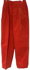 Women's MARNI Uniqlo Red High Waist Pleated Trousers Size UK  8 BNWT