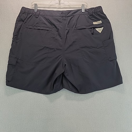 Columbia Men's Size 42 Omni-Shield PFG Blood N Guts Nylon Black Fishing Shorts - 第 6/10 張圖片