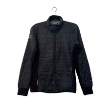 Icebreaker Google Capital Women's Sz L Morino Wool Utility Outdoor Jacket Black
