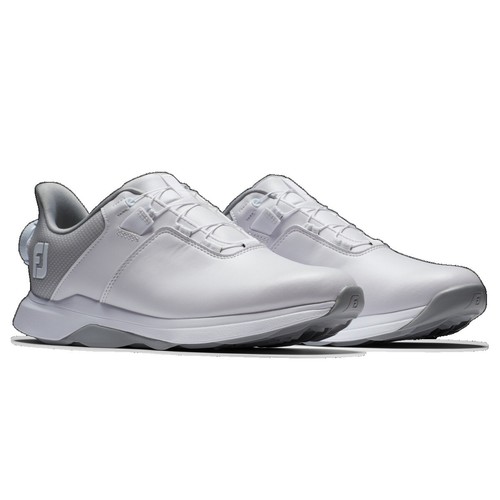Footjoy Leisure Golf Shoes, 92917, White Gray, Synthetic, Women's