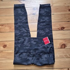 Spanx Ecocare Leggings High Rise Ankle Womens XL Gray Camo Pull On Stretch NEW