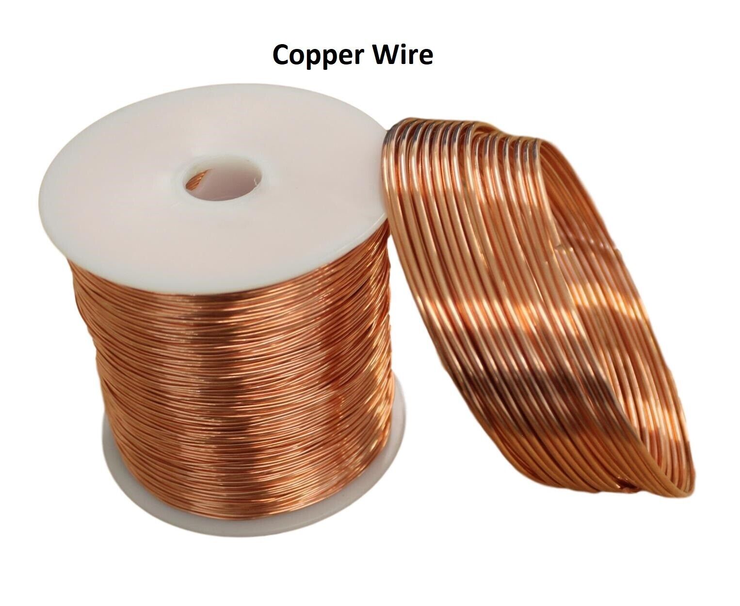 Bare Copper Wire 8,10,12,14,16,18,20,22,24,26,28,30 Ga (Dead Soft) Choose Gauge