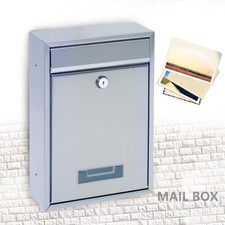 Wall-Mounted Key Drop Box with Key Lock Metal...