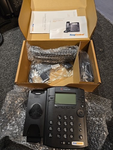 NEW! RingCentral Polycom VVX 311 VOIP Desk Phone Part # 2200-48350-001 - Picture 2 of 5