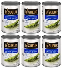 Le Sueur Very Young Small Sweet Peas 50% Less Sodium 6 Can Pack