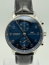 IWC PORTUGIESER CHRONOGRAPH 41MM IW371491 BLUE | FULL SET | MINT | DISCONTINUED