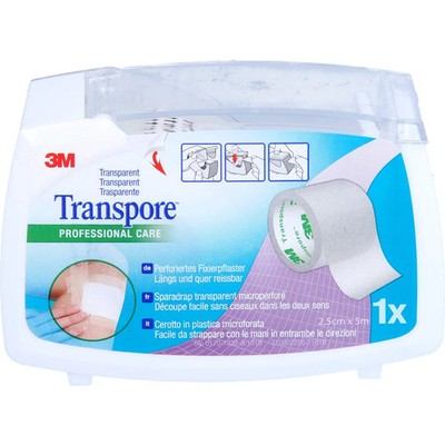 Transpore 2,5 Cmx5 m Pflaster Auf Abroller 1St - PZN 913309