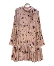 RED VALENTINO floral print dress/ pink/ size: 40