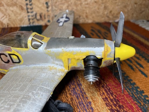 Testors P51 Mustang Gas Powered Model Tether Plane 1970 Fly’em - Picture 3 of 18