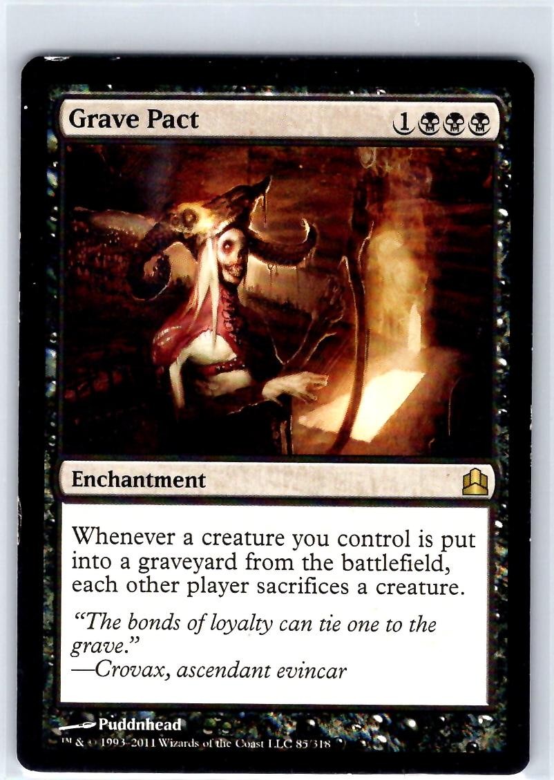 Grave Pact 85 R Commander Magic: The Gathering LP
