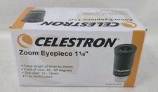 1.25" Celestron 8-24mm Zoom Eyepiece For Telescope. New-Factory Sealed