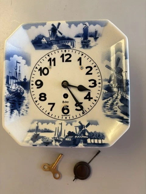 Delft Clock Indiana Collectible Wall Clocks 1930-1969 for sale | eBay