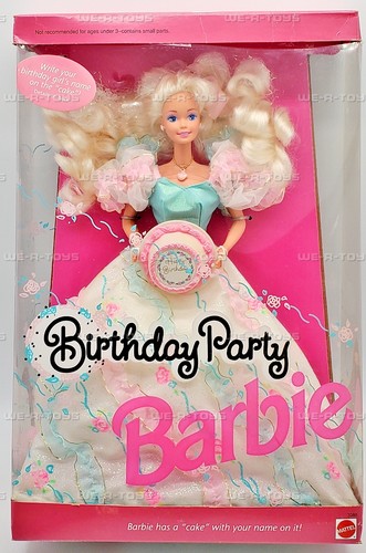 Birthday Party Barbie Doll 1992 Mattel No. 3388 - Picture 2 of 8