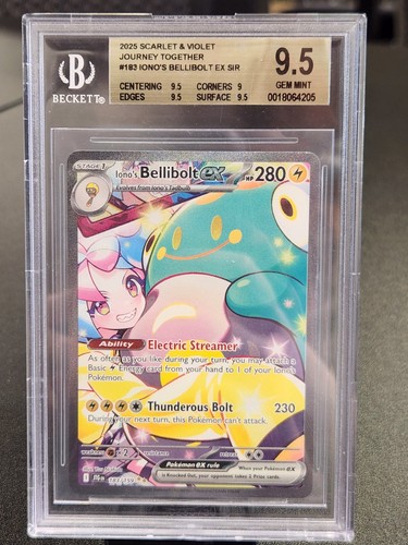 Iono's Bellibolt ex graded BGS 9.5 for sale on eBay