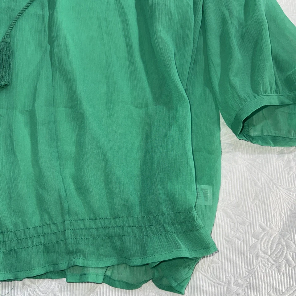 ANTIGUA SEDA AZUL MARINO EXTRA GRANDE VERDE Foto 4 de 4