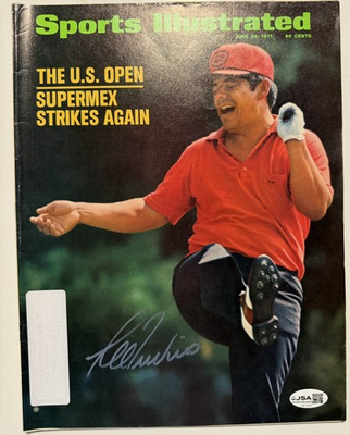 #ad LEE TREVINO Signed Sports Illustrated Magazine 6 28 1971 US Open HOF JSA $69.99