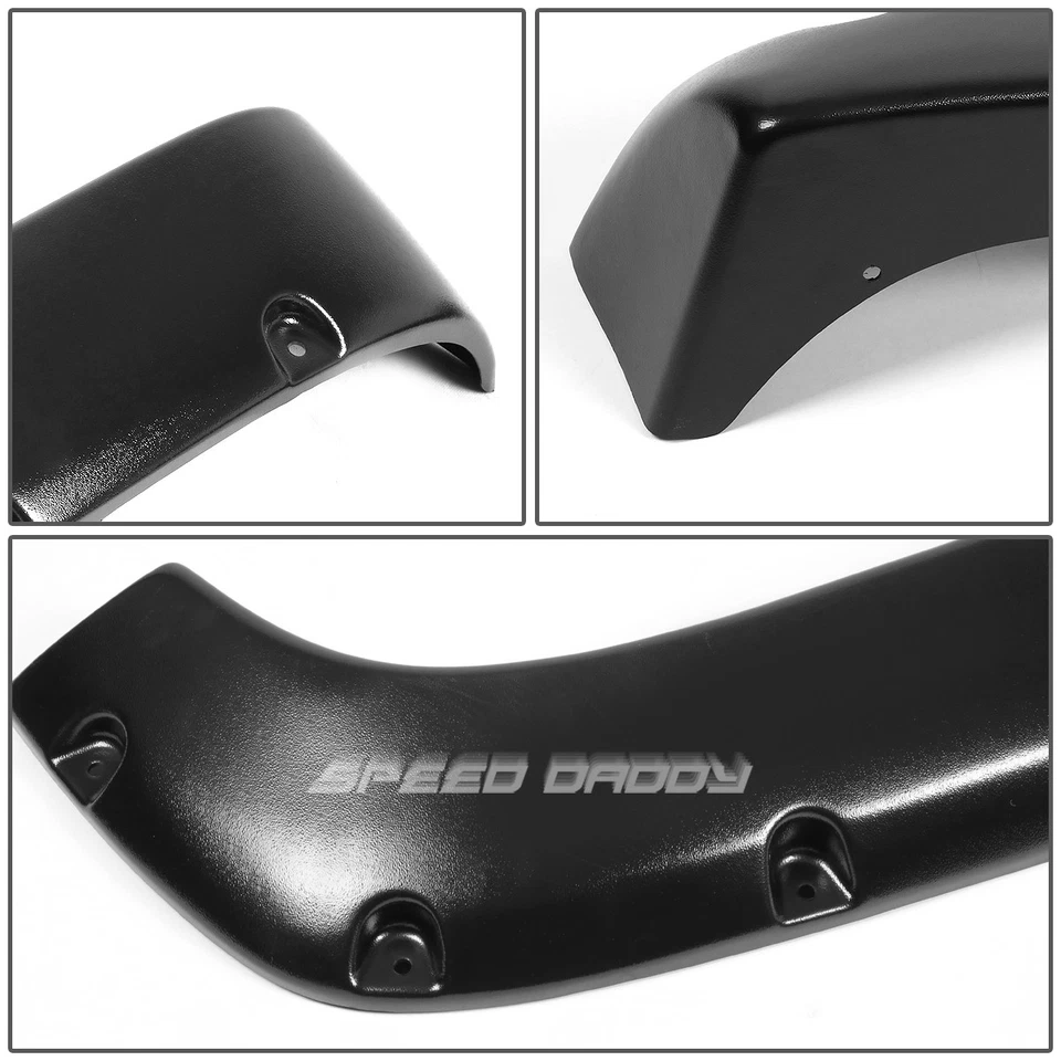 FOR 88-99 CHEVROLET GMC Fleetside 3" MATTE POCKET-RIVETED WHEEL FENDER FLARES Foto 2 de 4