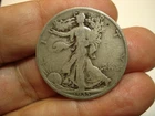 USA  SILVER WALKING LIBERTY  50  CENTS   1935  S