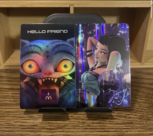 KPOP Demon Hunters McDonalds Photocard Foil Zoey Card