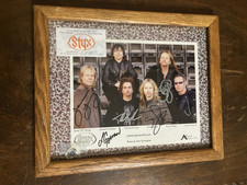 Autographed Styx Picture May 2010 Concert in Tooele, Utah with Guitar Pick