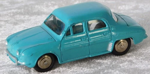 Vintage Dinky Toys France #24E Renault Dauphine Car Blue with Windows