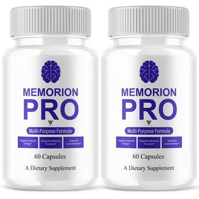 (2 Pack) Memorion Pro Brain Supplement, MemorionPro Advanced (120 Capsules)