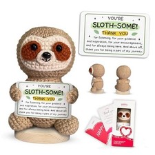 Thank You Gift for Women - Handmade You  re Sloth-some Thank You for Listening