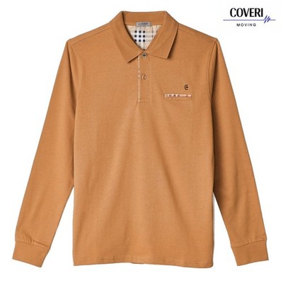 Herren Poloshirt Langarm mit Tasche Tasche warm Baumwolle Sweatshirt M L XL XXL 3XL
