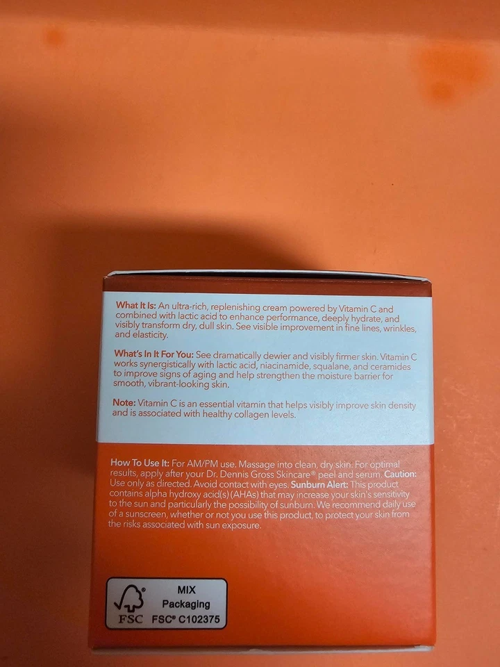 Dr. Dennis Gross Vitamin C bundle full size face cream+3 travel .25 sizes+mask - Image 3 of 4