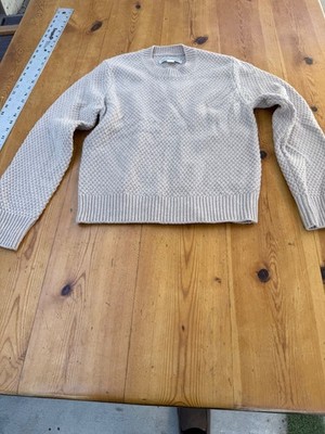 Outerknown TAN Eastbank Crew Neck Knit Sweater Men's Size X  Small N8 NWOT