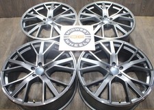 2017-2026 Audi Q7 Q8 e-Tron 22" Wheels 22X9.5 Polished Gray Replicas 5X112 66.45