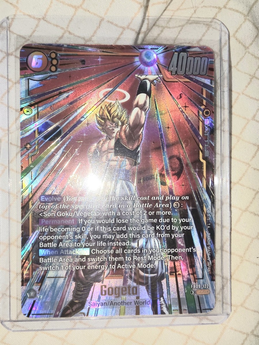 Gogeta FB09-122 Secret Rare Alternate Art Dual Evolution Dragon