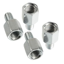 4 Pcs Motorcycle/Scooter Mirror Adapter - M10 to M10 Clockwise Threaded Adaptor