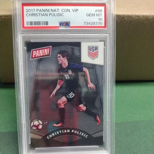 2017 Panini National Convention Christian Pulisic PSA 10 Gem Mint #86 USMNT
