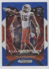 2021 Panini Prizm Draft Picks All-American Blue Wave /249 Greg Rousseau #200 no9