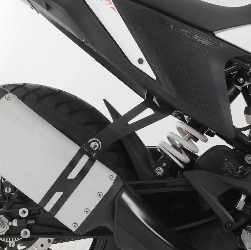 R&G Exhaust Hanger & Blanking Plate Kit Black KTM 390 Adventure 2020 - 2024