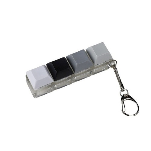 4-Keys Mechanical Keyboard Key Toy Keychain Party Stress Relief DIY Fidget - Afbeelding 27 van 34