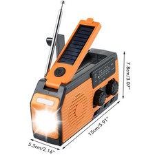 Notstrom-Solarradio Mit Handkurbel Dynamogenerator 5000-mAh--Ladegerät